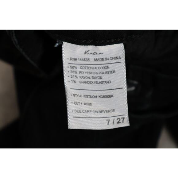 KanCan Jeans Womens 7 27 Black Distressed Ripped Denim Skinny Stretch KC5052BK - Picture 6 of 11